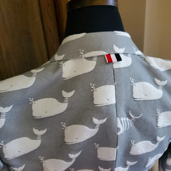 Thom Browne Skeleton Whale Ocean Blazer - Picture 8 of 10